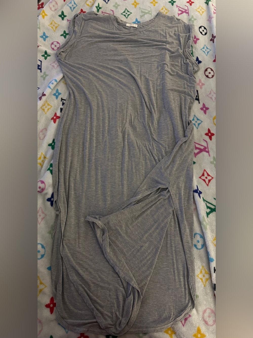 Women’s Gray Maxi Dress - Neutral Everyday Style